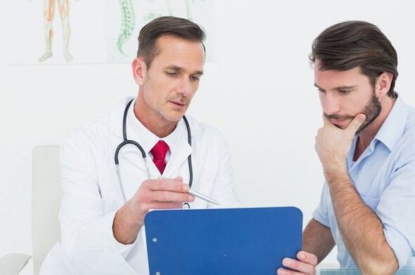 Apmeklējums pie ārsta ar calculous prostatītu